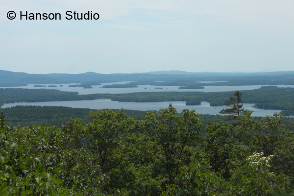 Lake Winnipesaukee from Castle in the Clouds - Summer - Near
